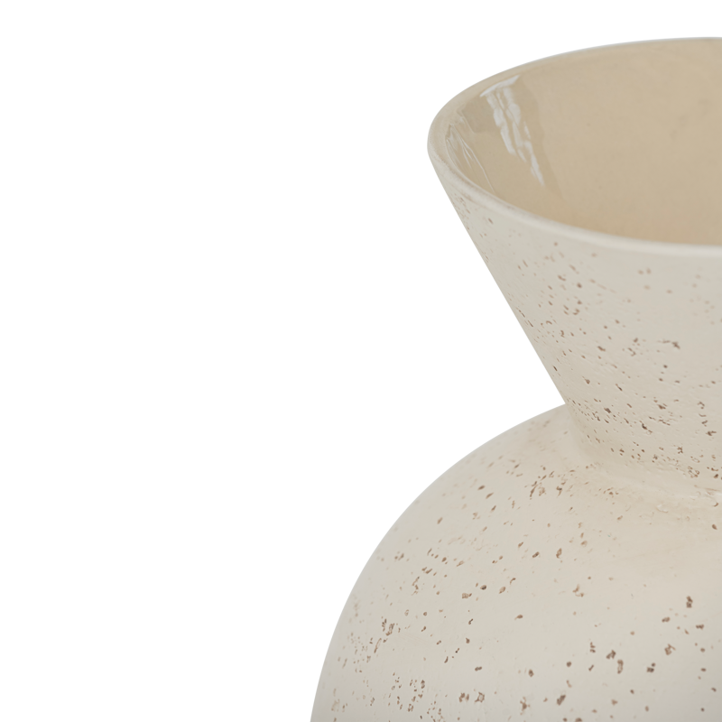 Ceramic vase THABO broken white