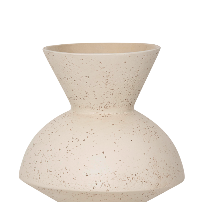 Ceramic vase THABO broken white