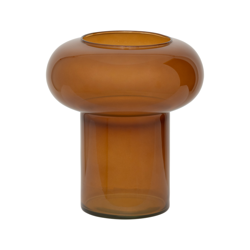 HAVVA Brown Glass Vase