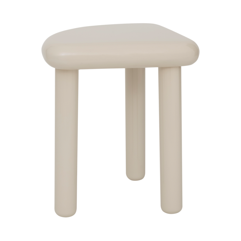 QUARTER Almond Beige Side Table