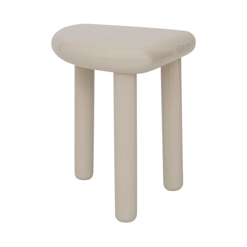 QUARTER Almond Beige Side Table