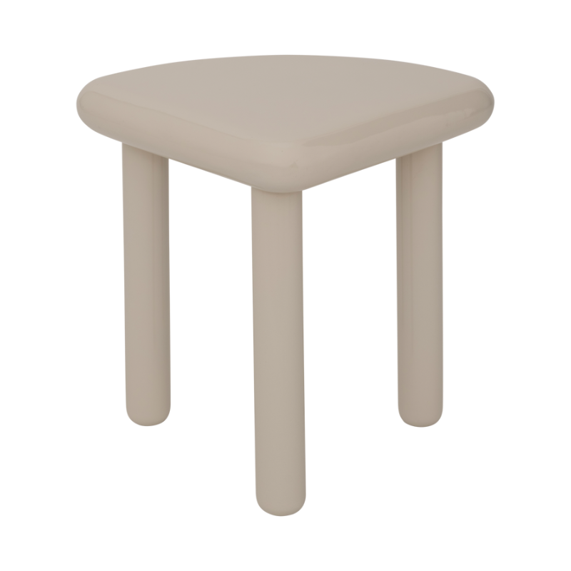 QUARTER Almond Beige Side Table