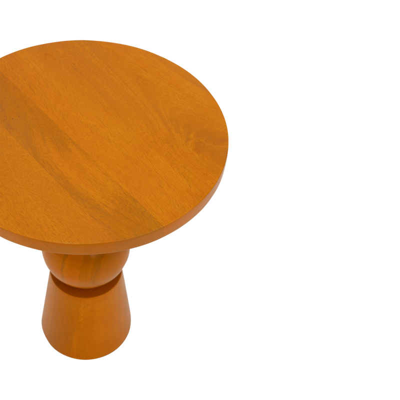 TEKO Side Table in Orange Mango Wood