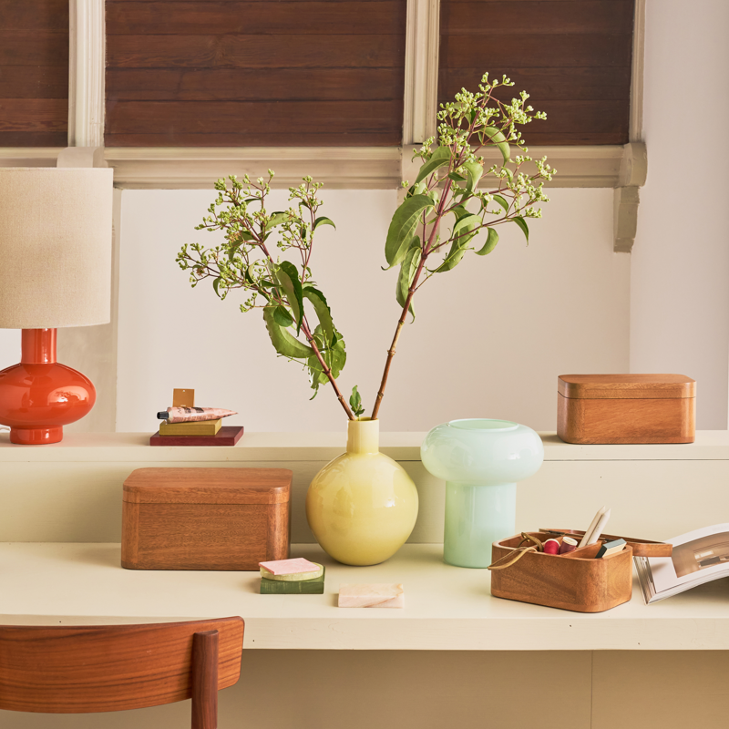 GULDA Box in Brown Mango Wood