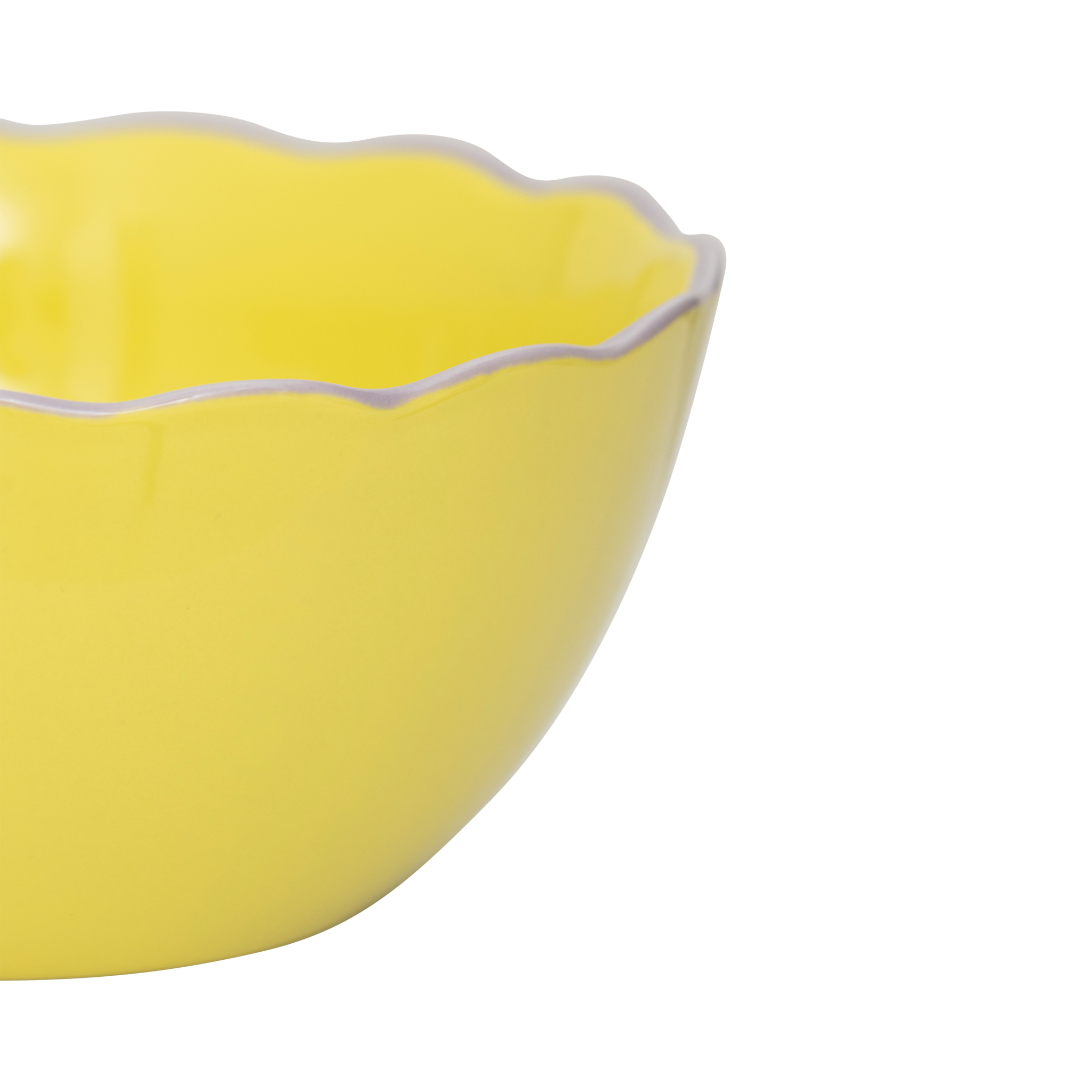 GOOD MORNING ceramic bowl yellow