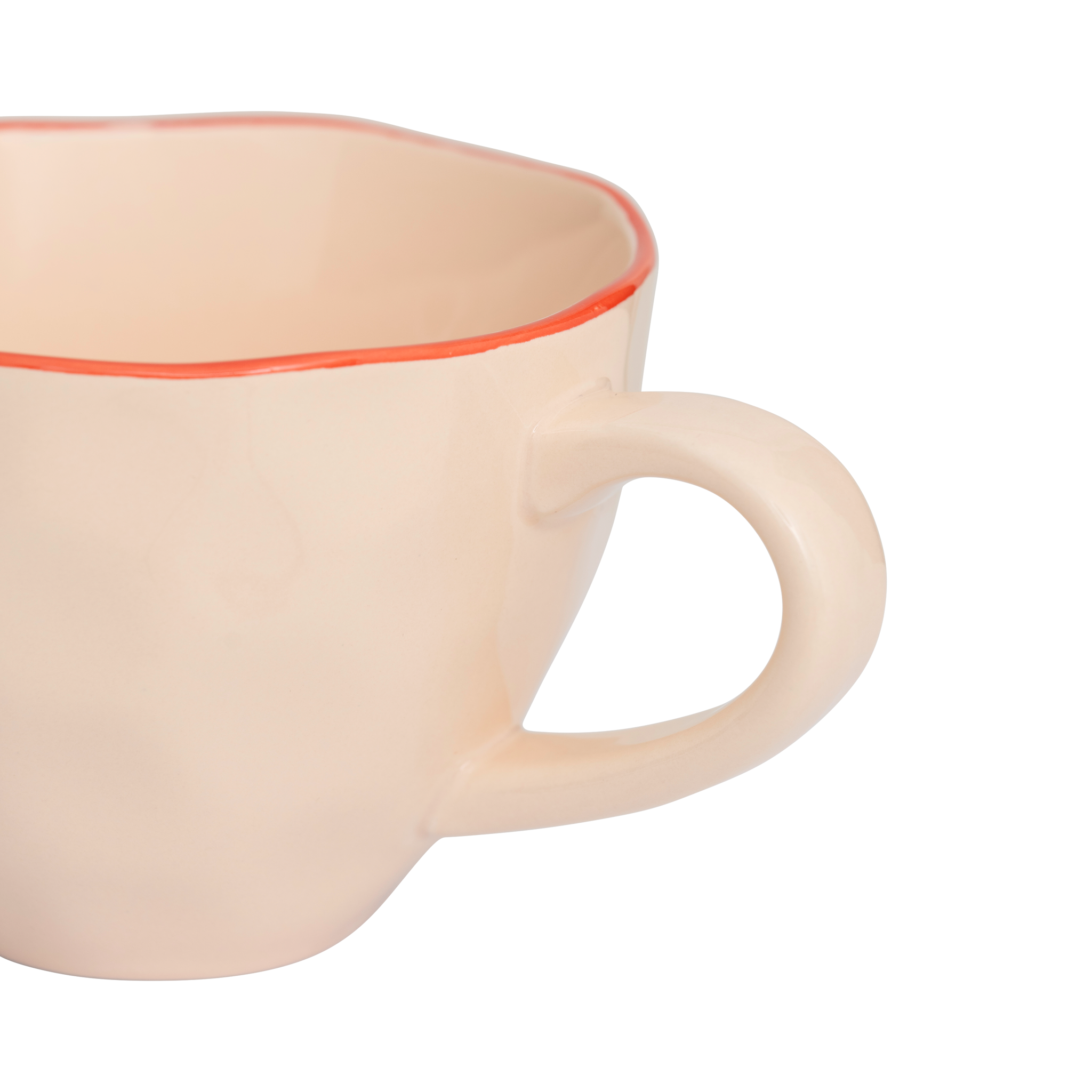Ružový hrnček na cappuccino GOOD MORNING