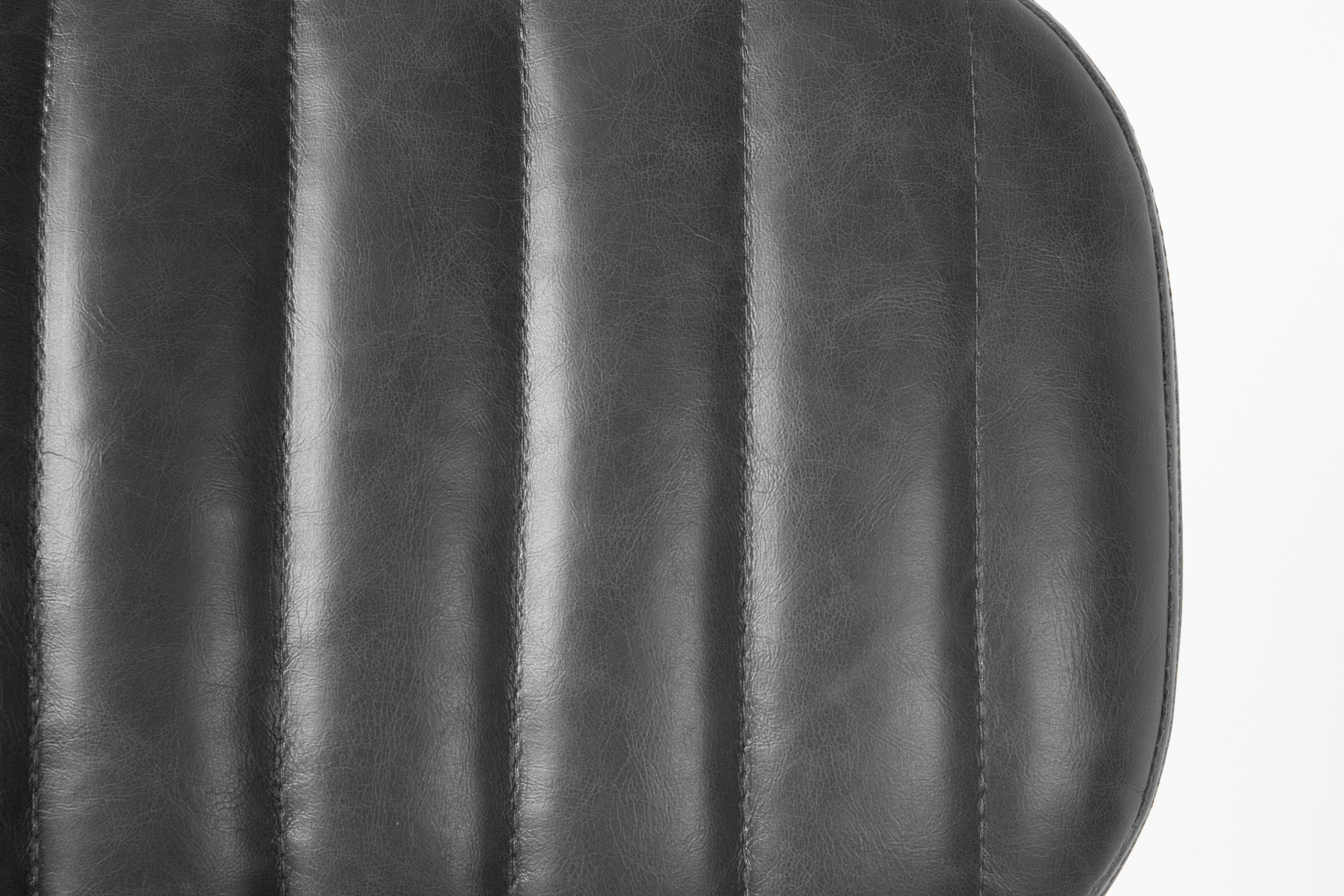 Stolička JAKE čierna ekokoža