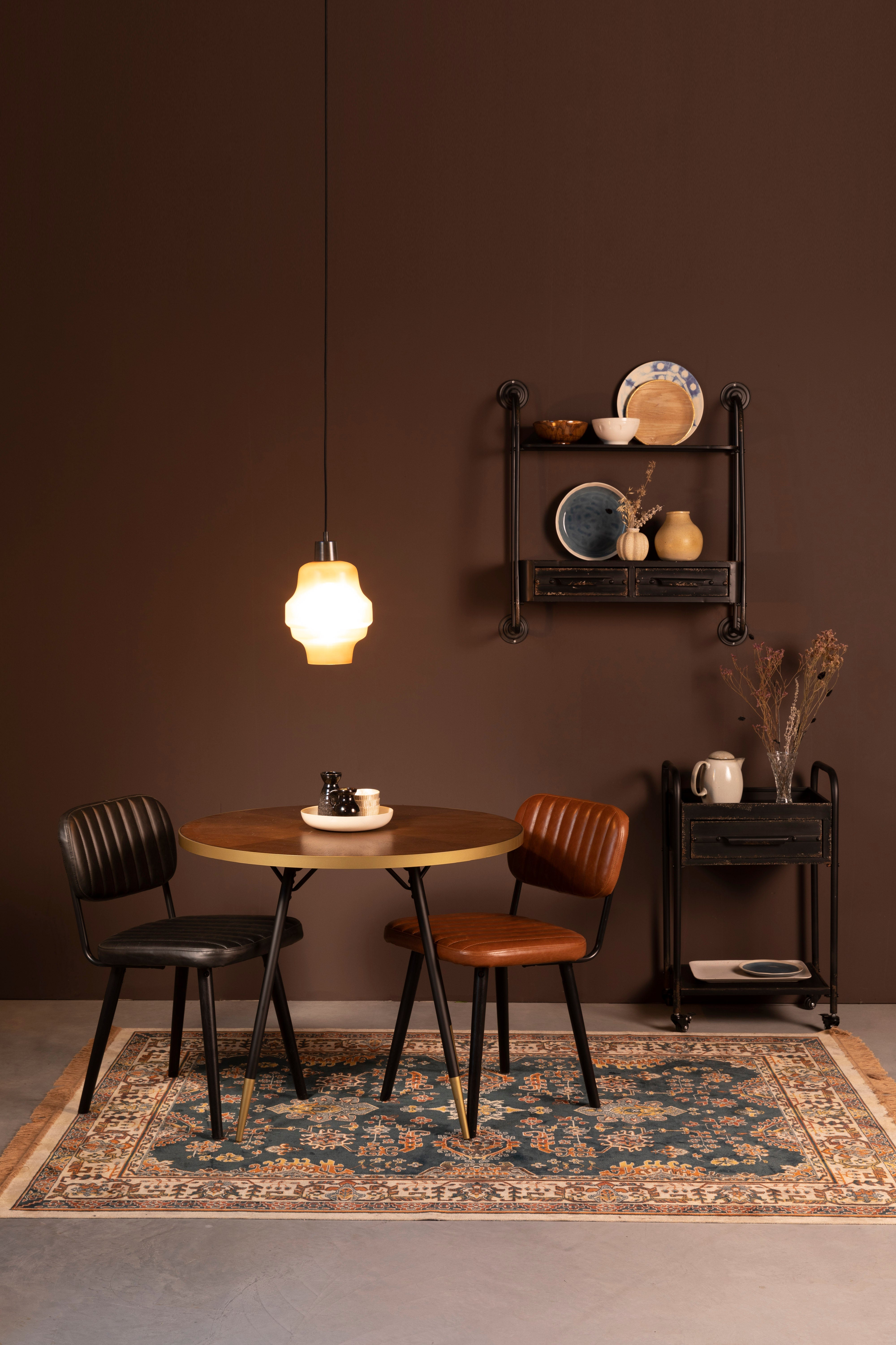 Stolička JAKE čierna ekokoža