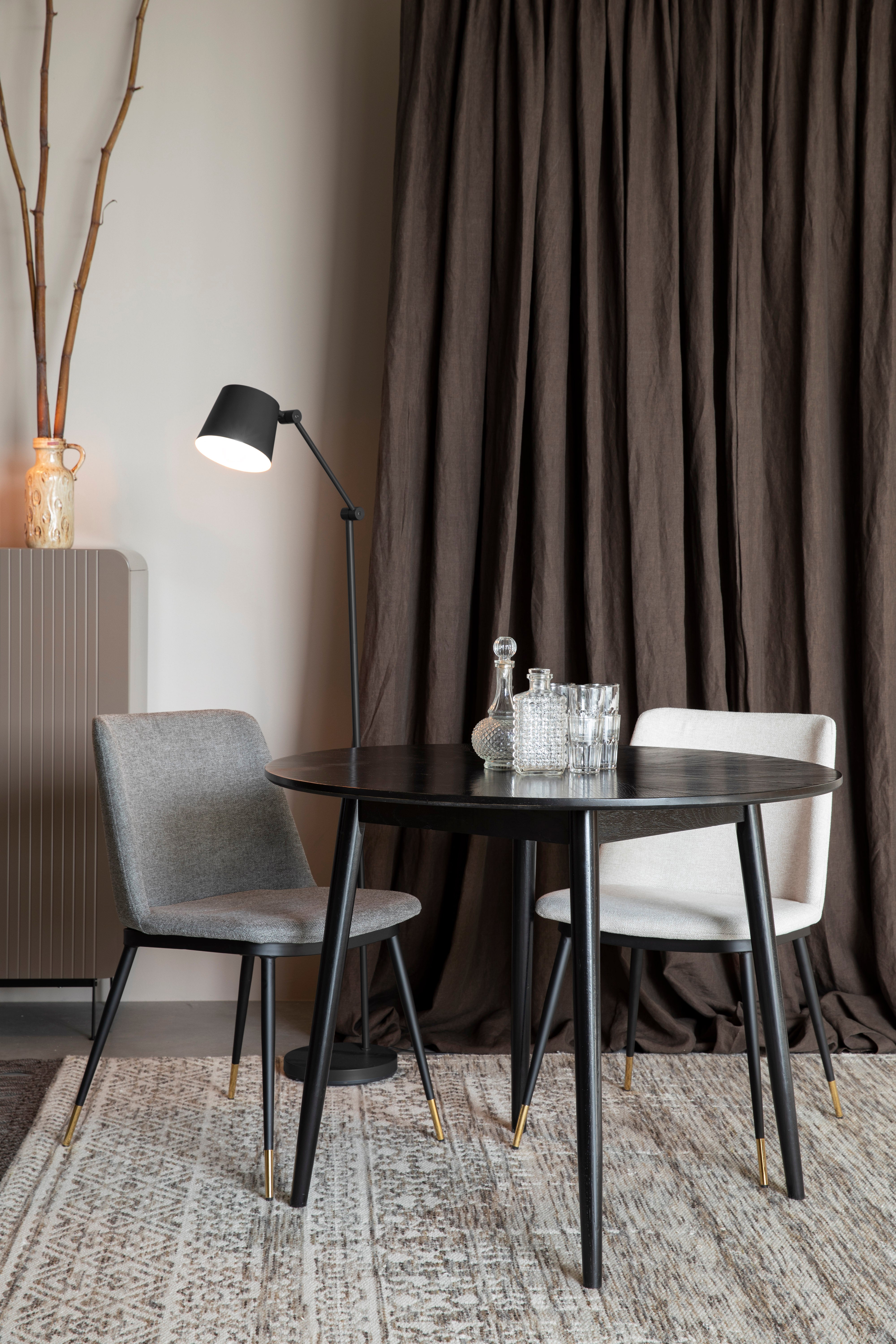 Stolička LIONEL béžová s čiernym podstavcom