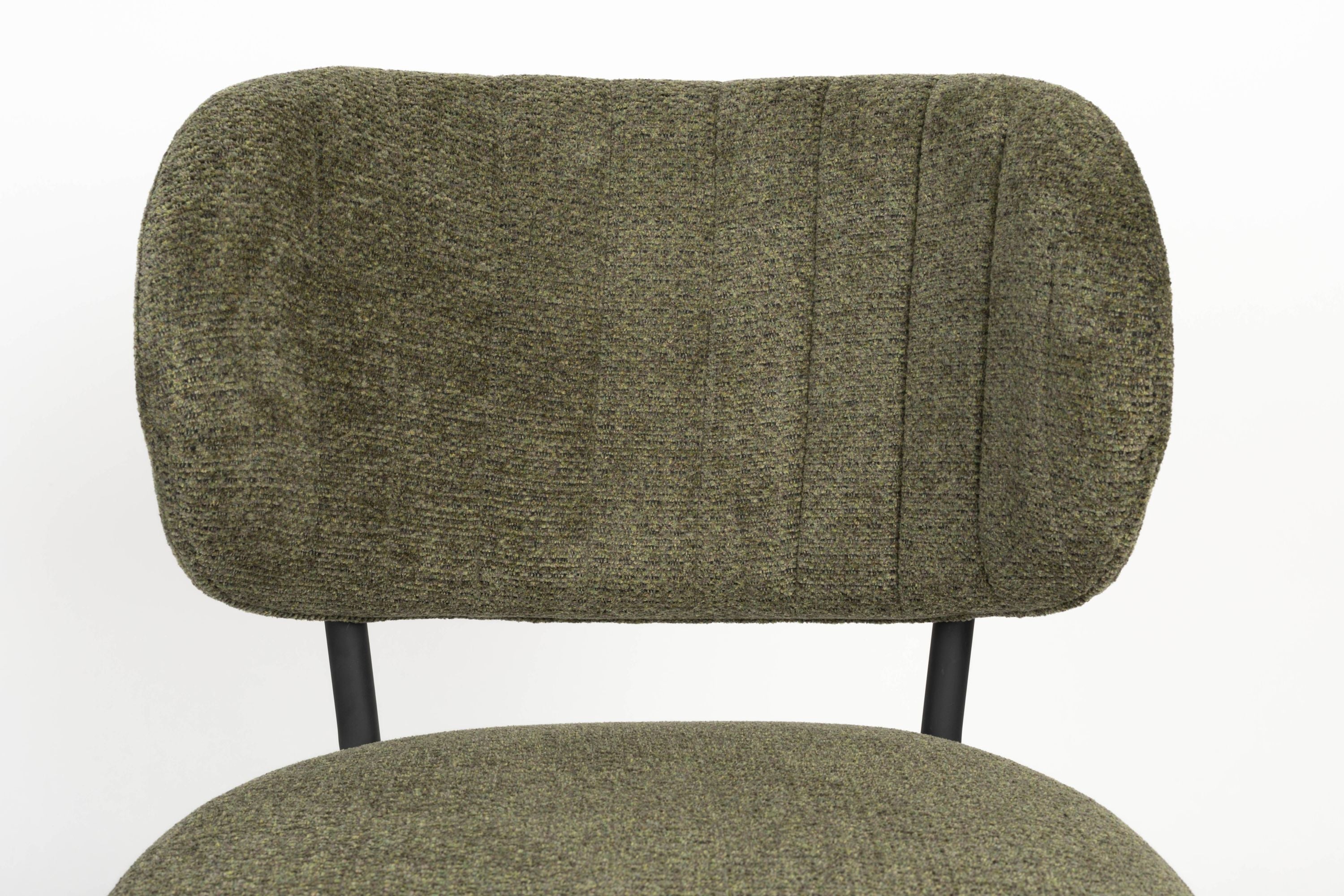 Stolička SANNE olivová s čiernym podstavcom