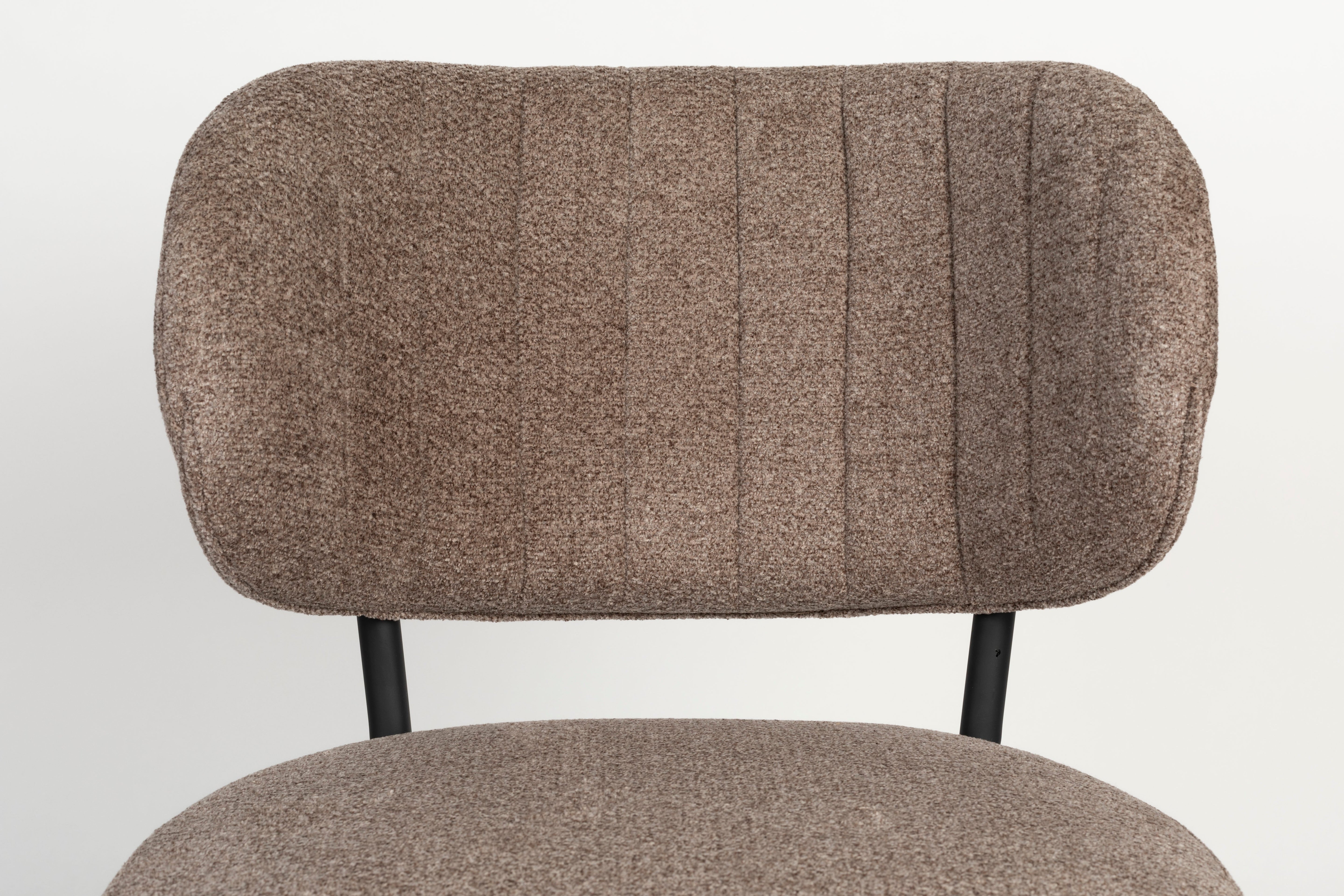 Stolička SANNE hnedá s čiernym podstavcom