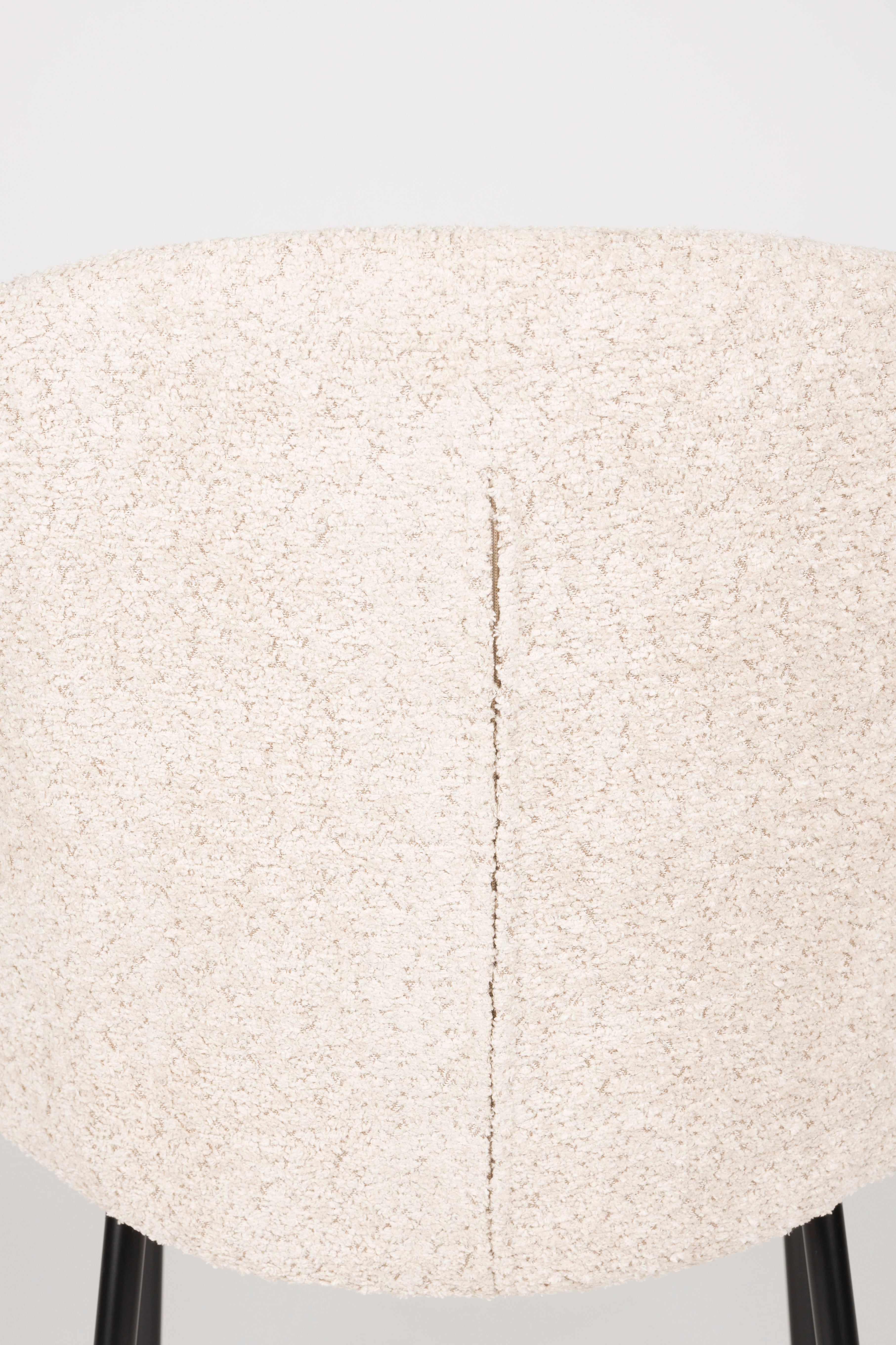 Stolička AYLE biela s čiernym podstavcom