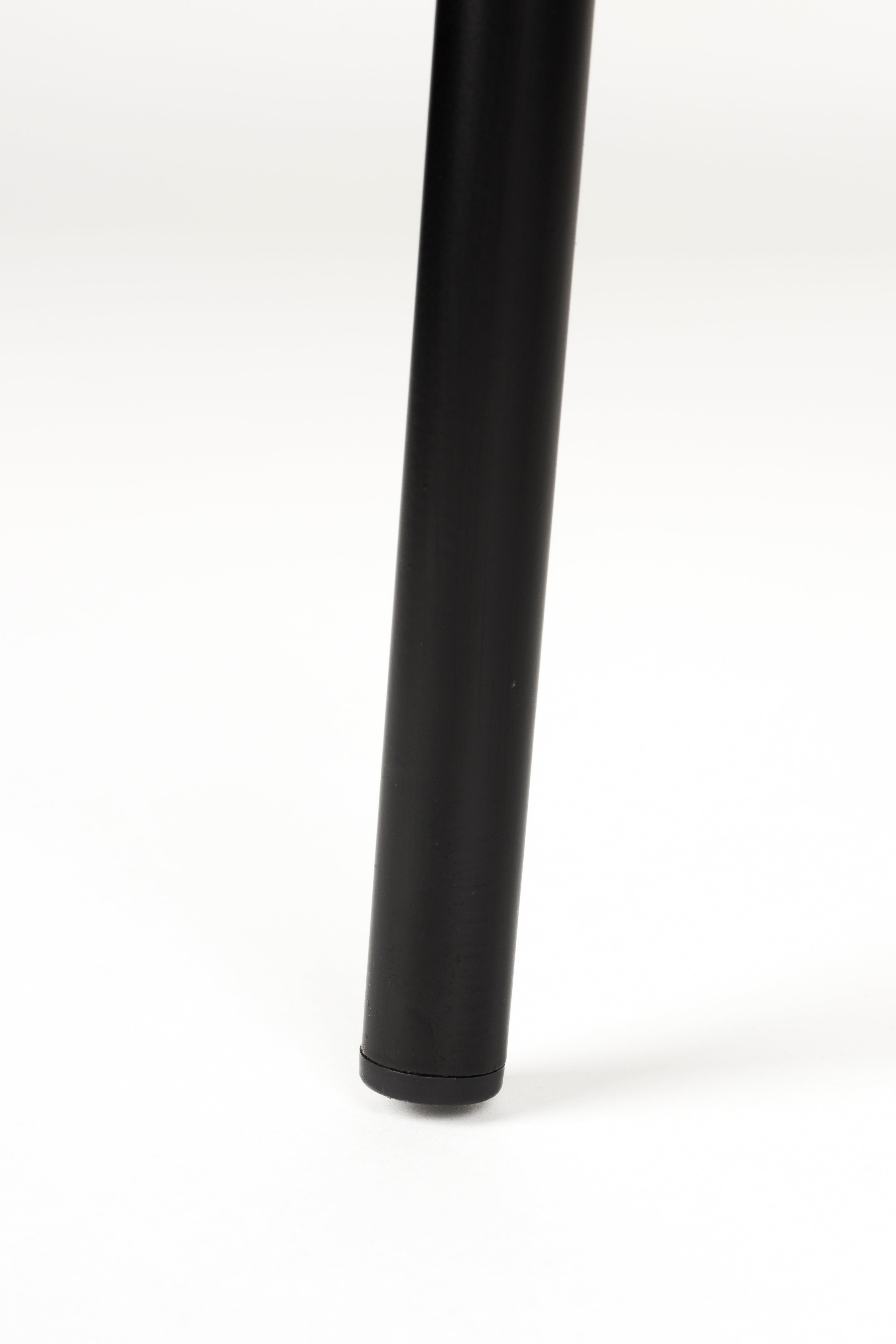 Stolička AYLE biela s čiernym podstavcom