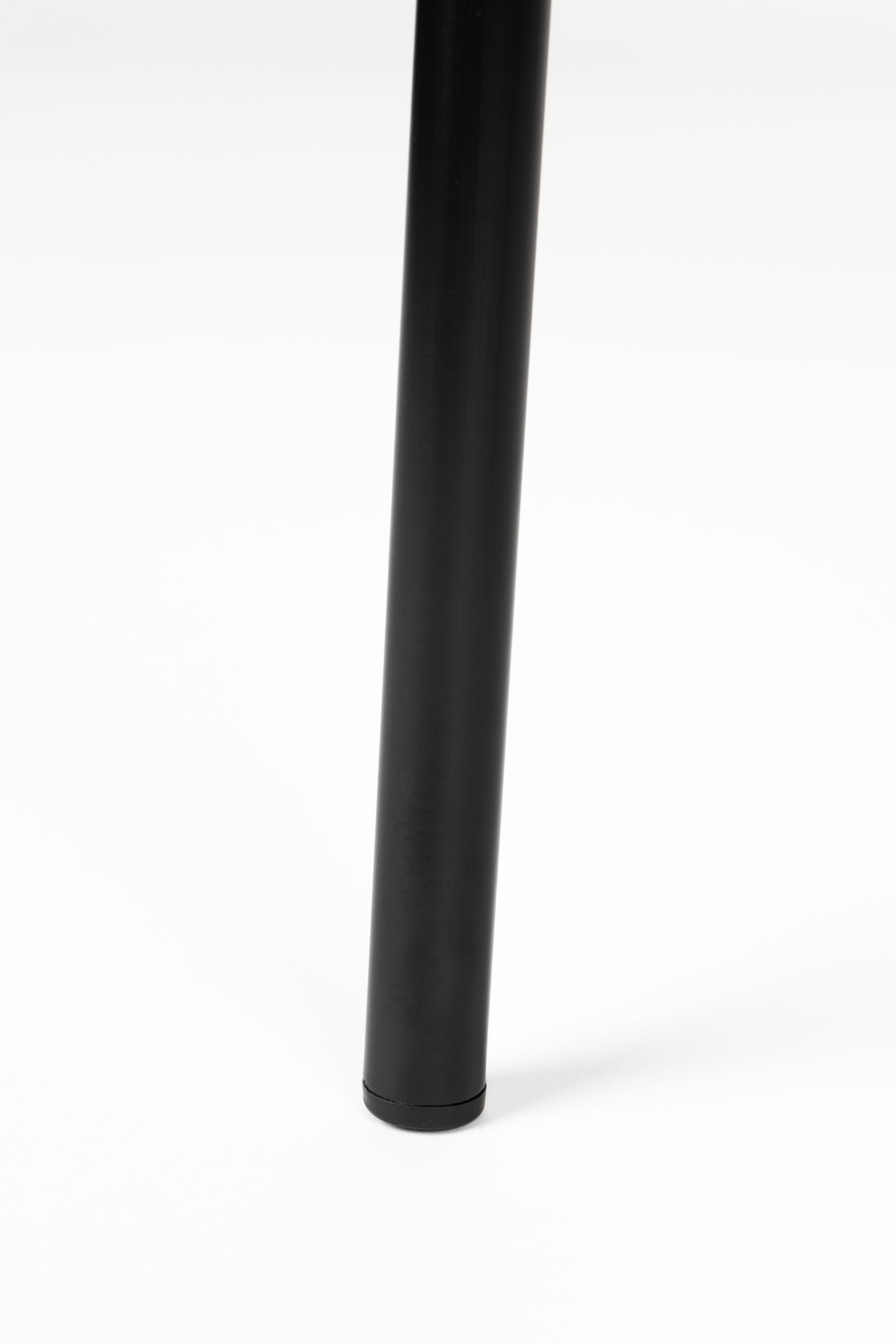 Ružové kreslo DANDO s čiernym podstavcom