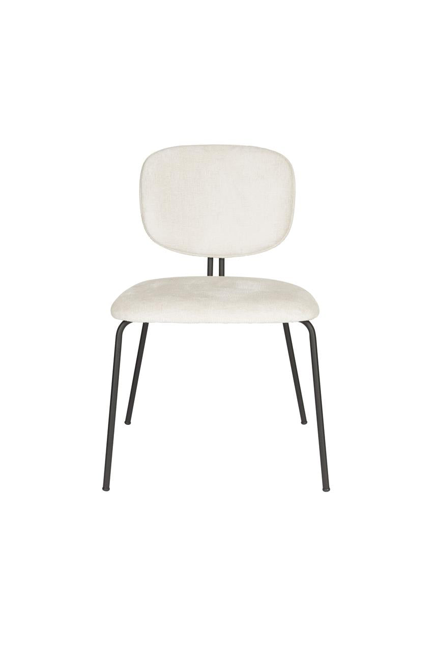 BOUTON Chair White with Black Base