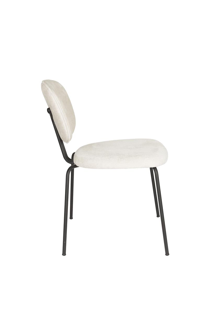 BOUTON Chair White with Black Base