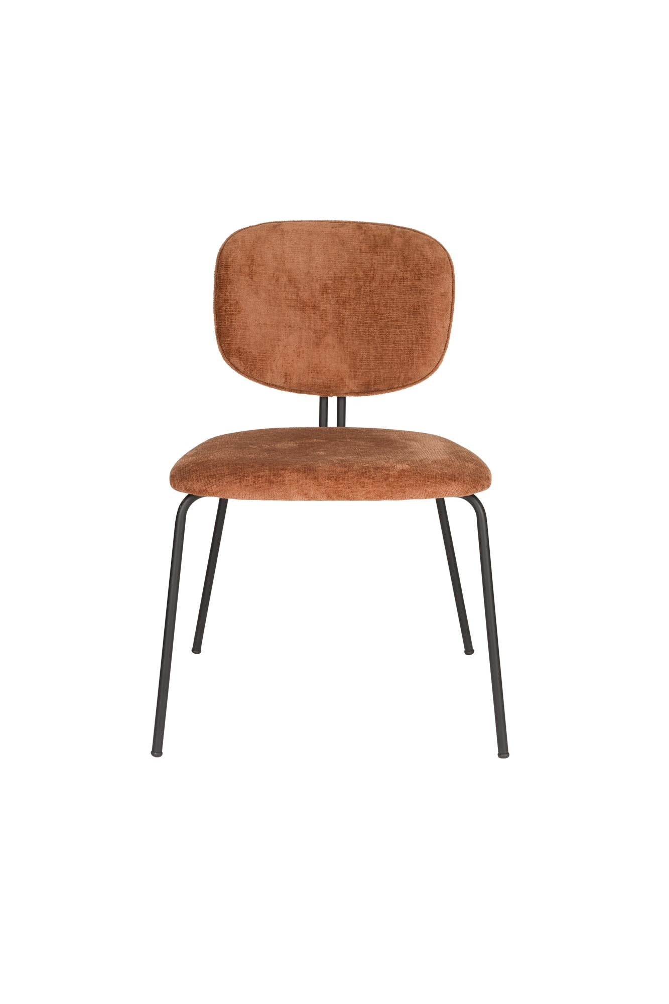 BOUTON Chair terracotta with black base