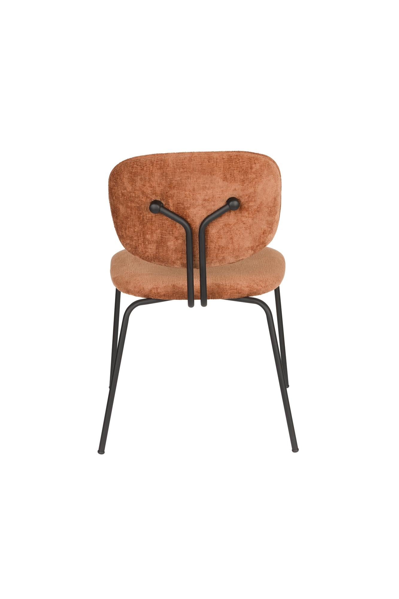 BOUTON Chair terracotta with black base