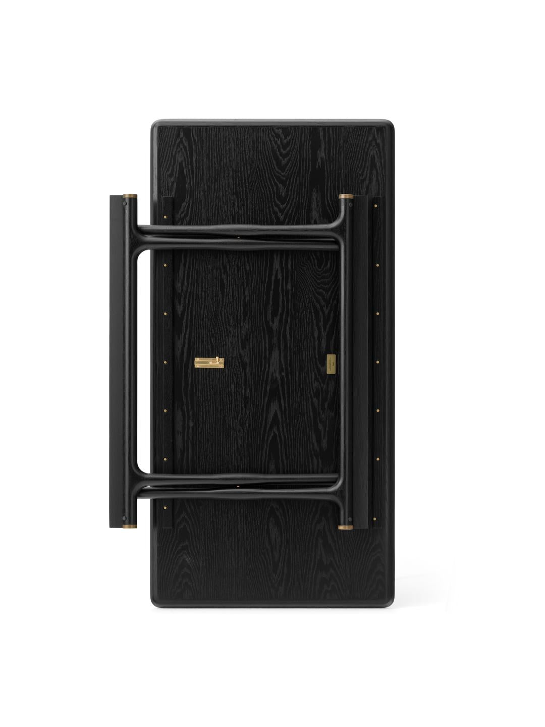 Kávový stolík JÄGER čierne dubové drevo