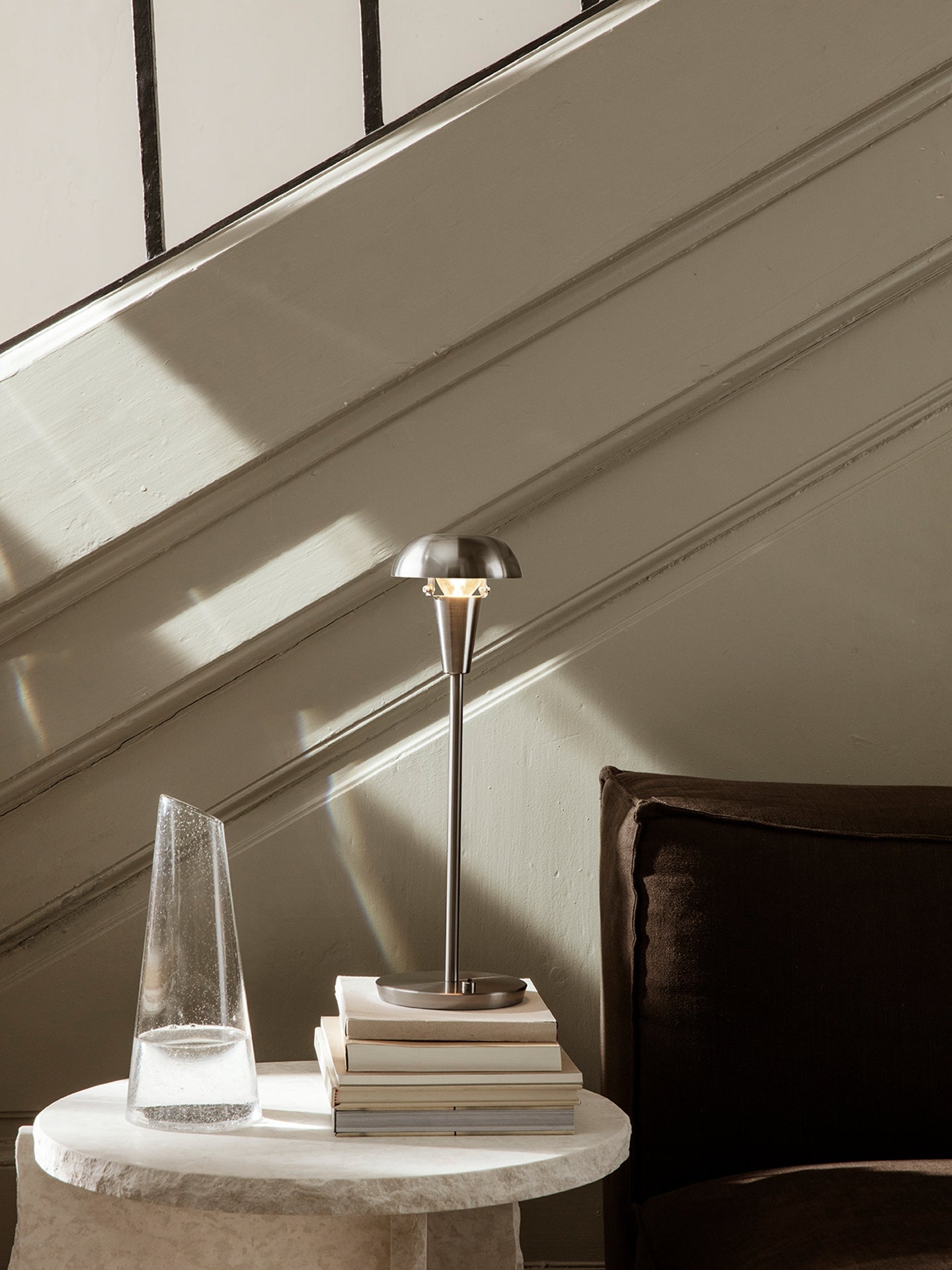 Stolná lampa TINY strieborná