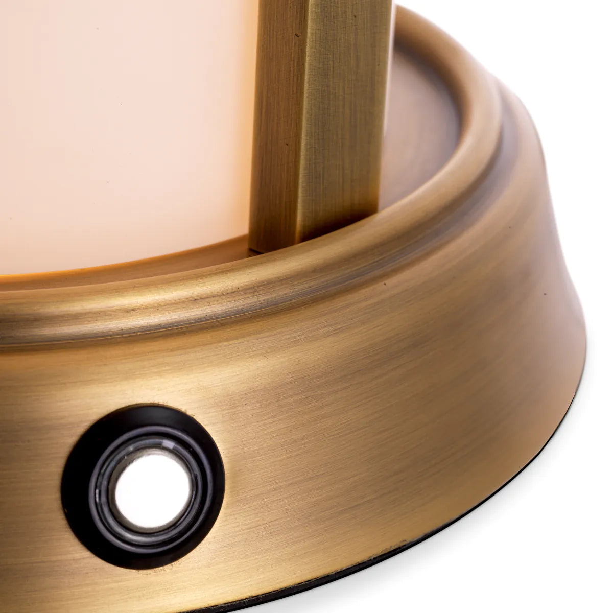 Prenosná lampa KYLE antická zlatá