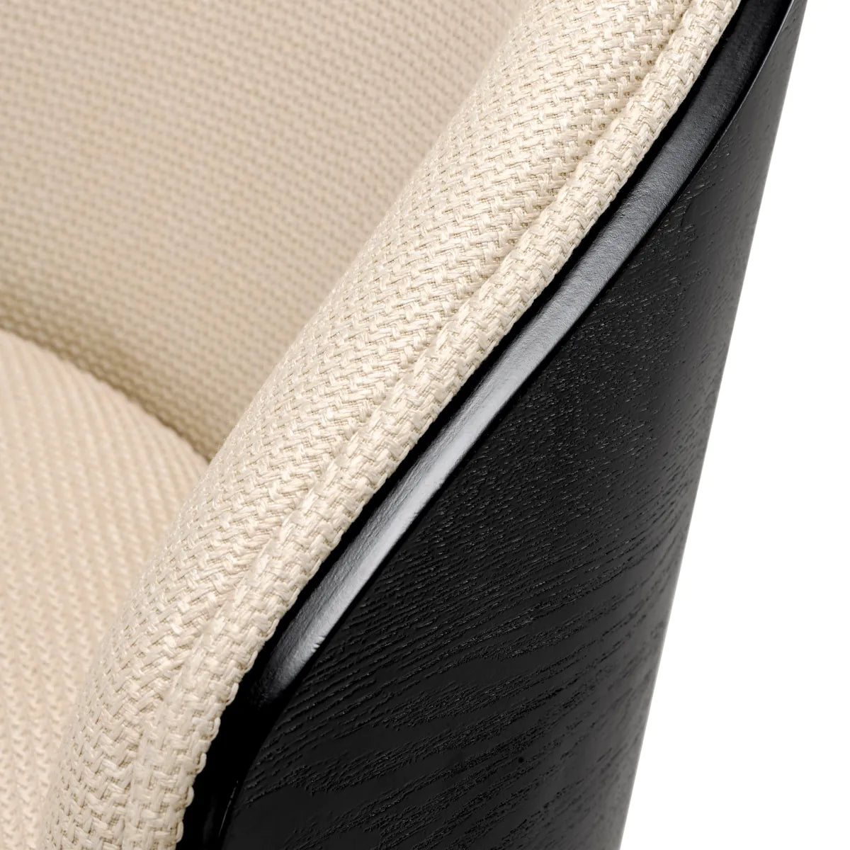 Stolička CAMEROTA piesková s čiernym podstavcom