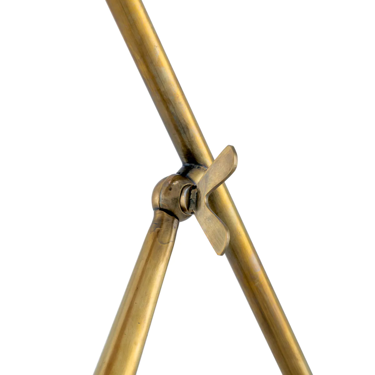 Stolná lampa KON TIKI ratan s antickým zlatom