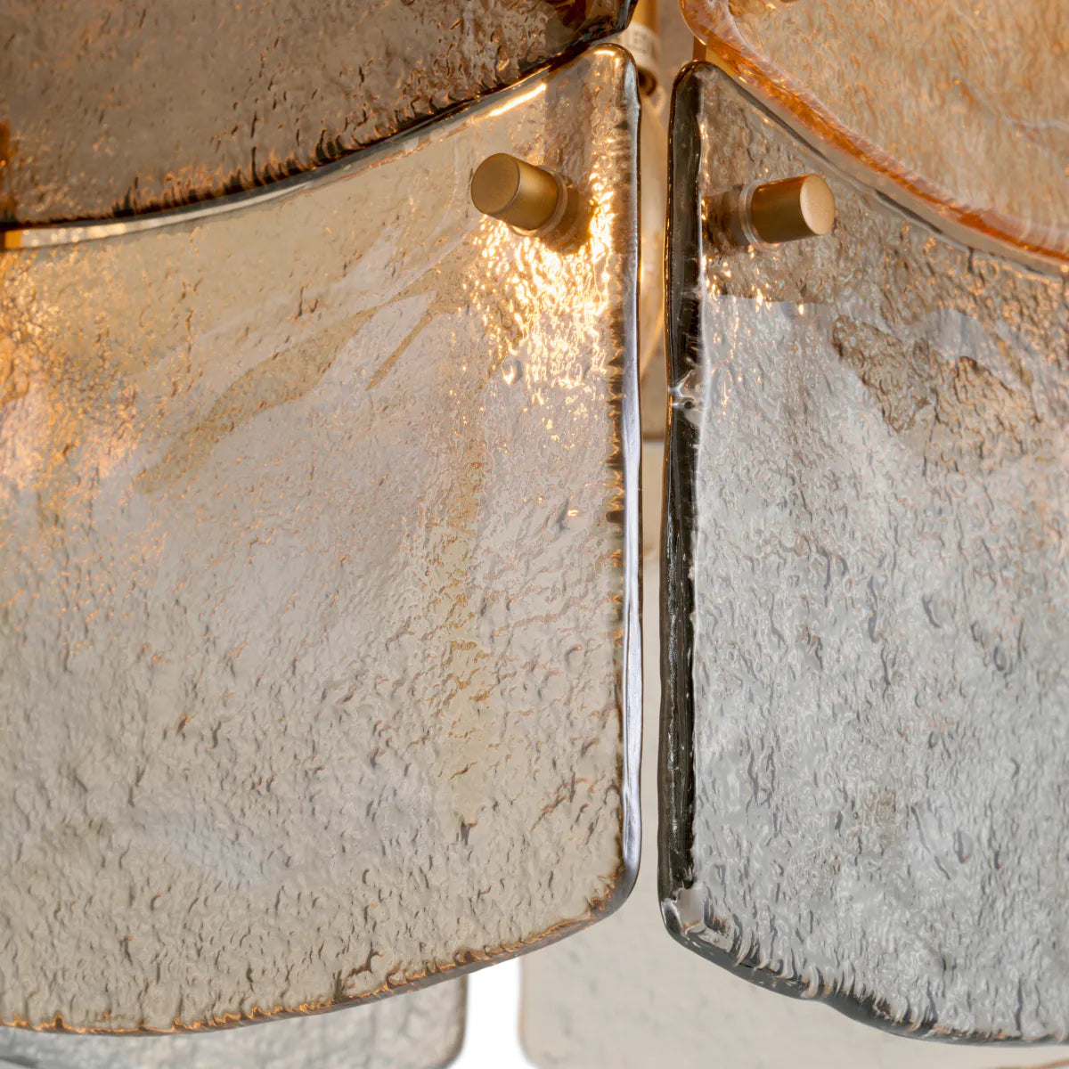 Luster LAURENT s dymovým sklom