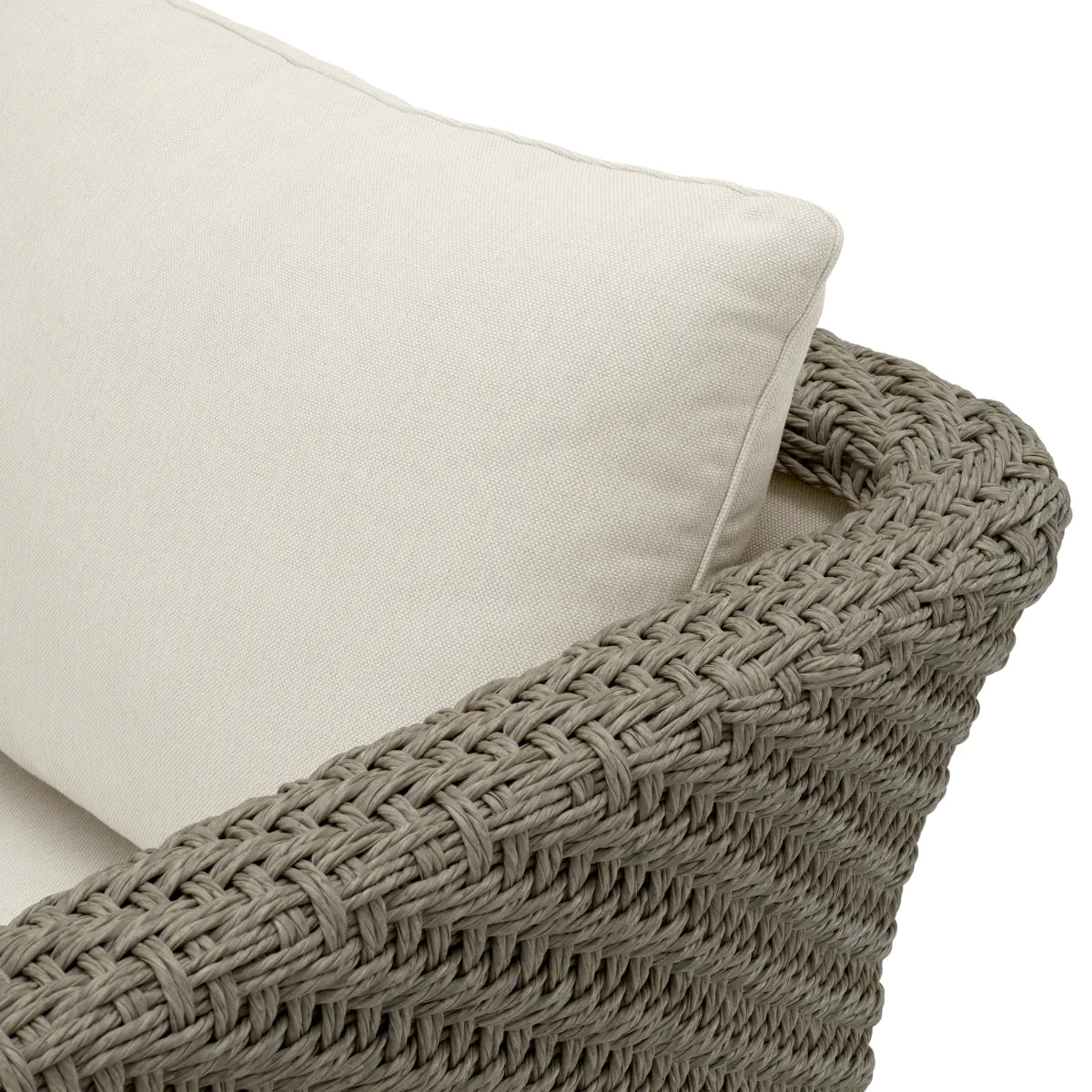 Záhradné kreslo BRYSON šedé s béžovým