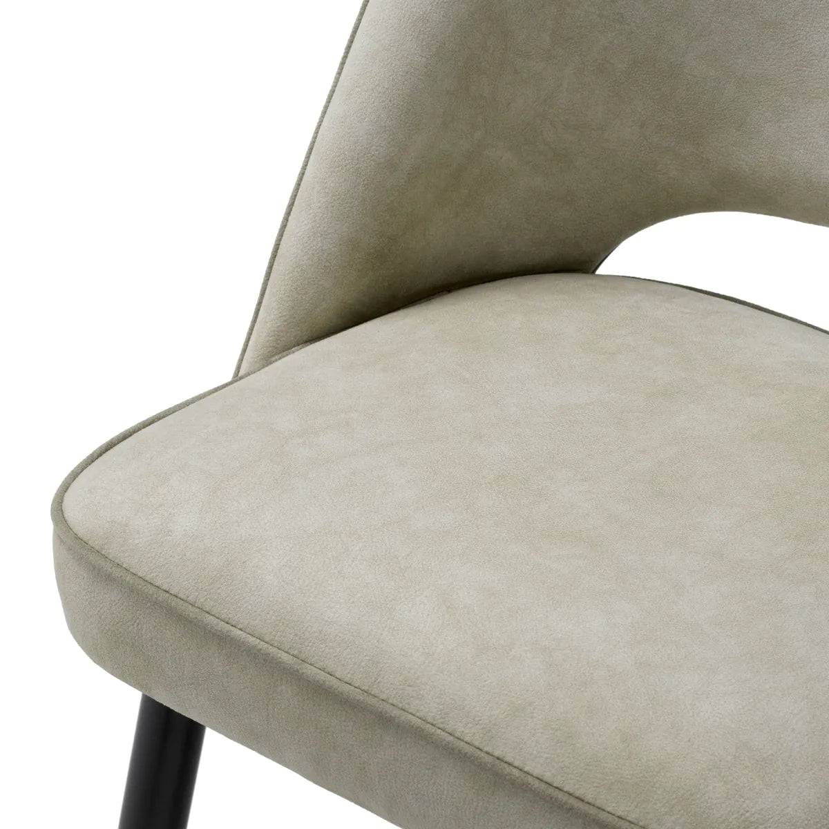 Set of velvet chairs Cliff light gray