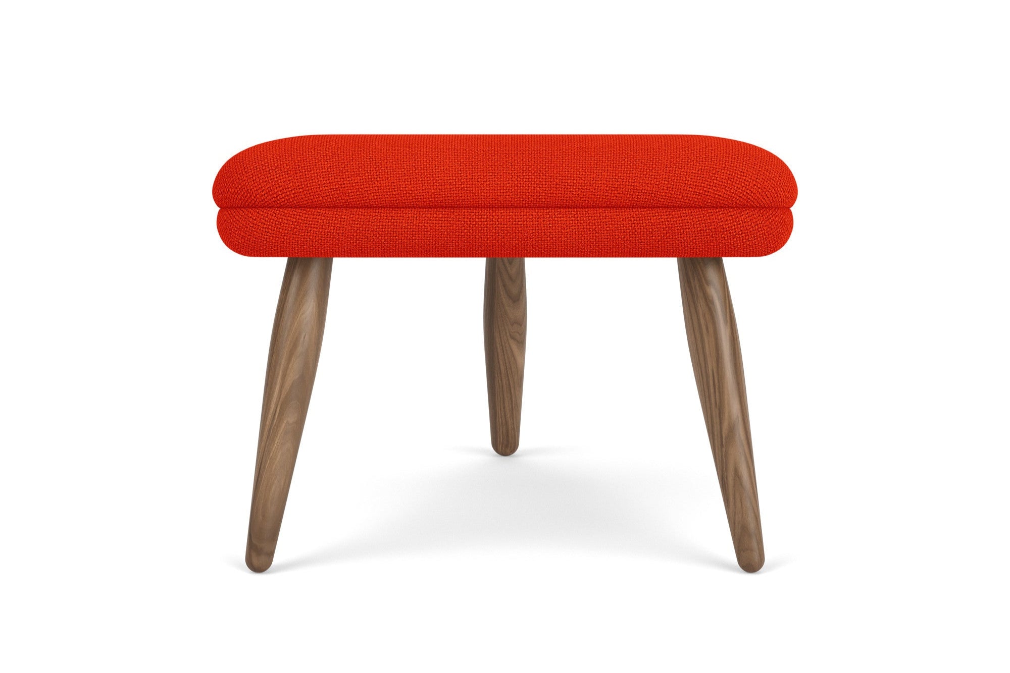 ODA Red Footrest with Walnut Base