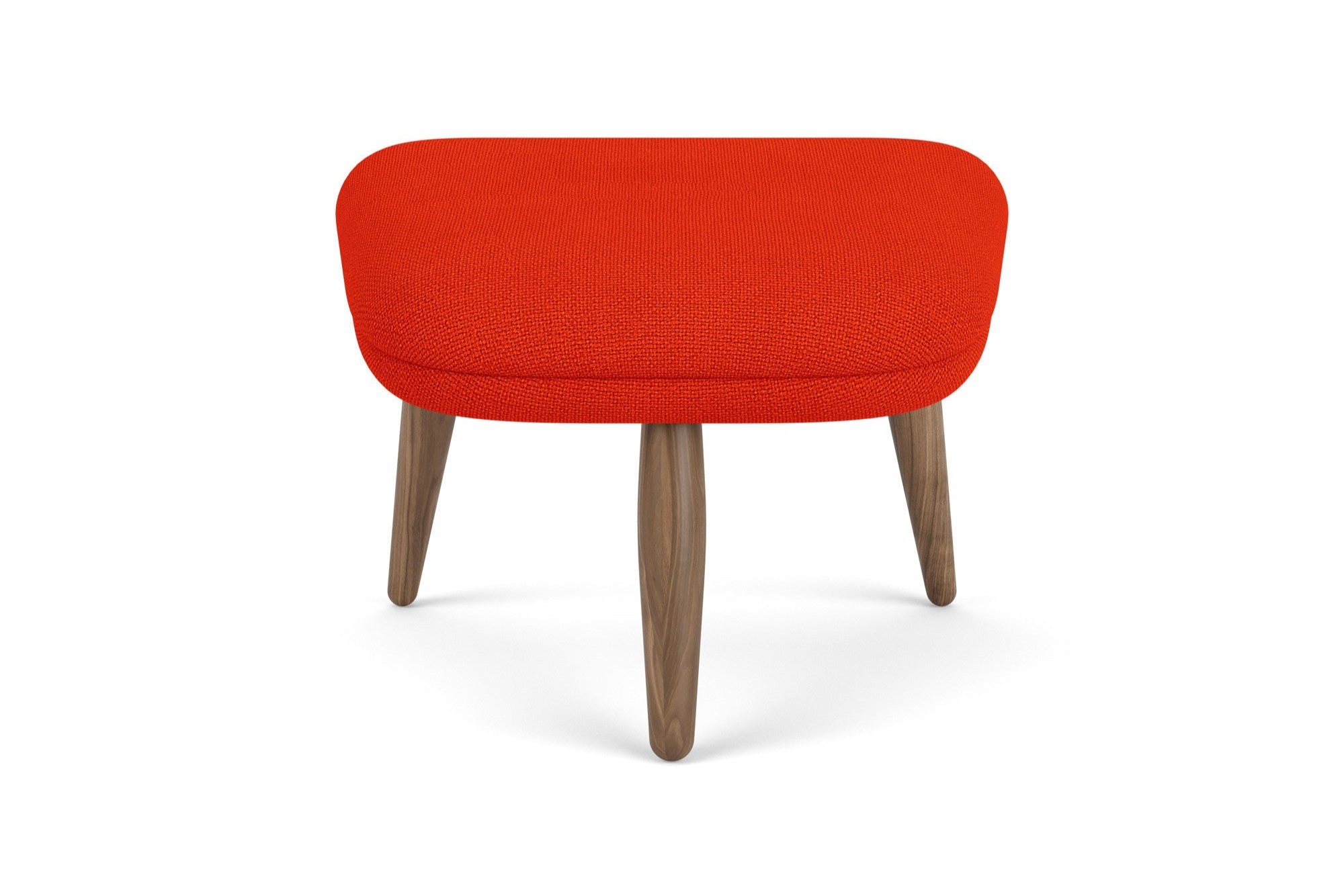 ODA Red Footrest with Walnut Base
