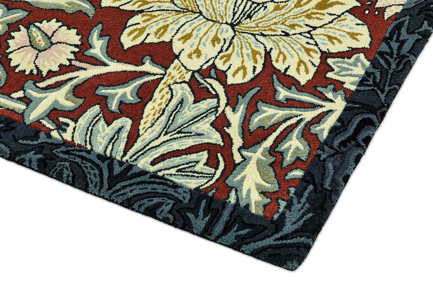 Carpet MoRER TRENT MADDER RED Webb’s burgundy-navy blue