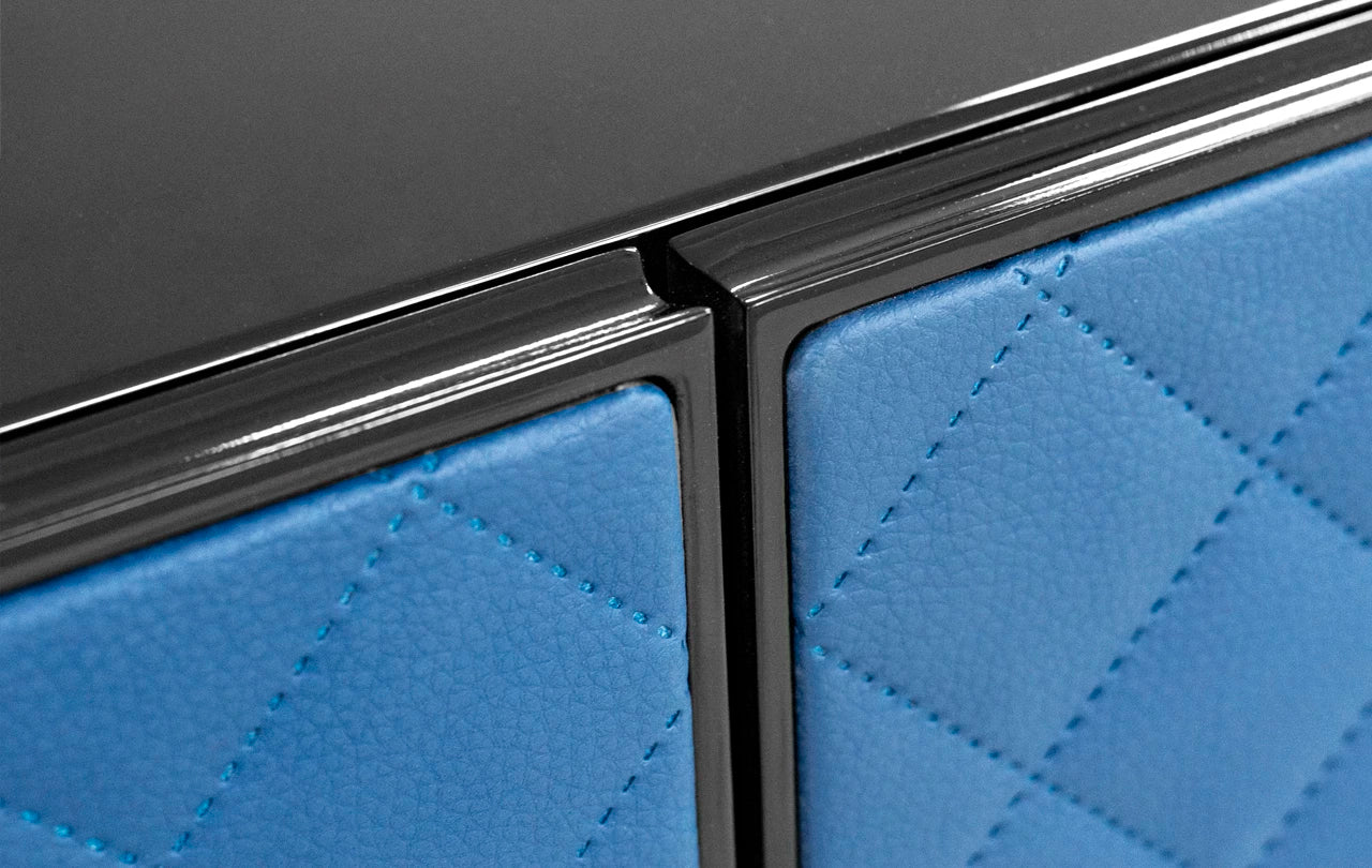 Komoda MELODY granatowa ekoskóra Rosanero    Eye on Design