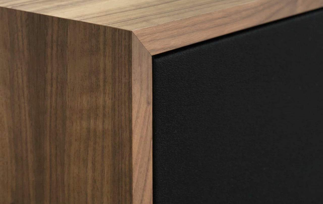 Szafka RTV GŁOŚNIKOWA fornir Rosanero    Eye on Design