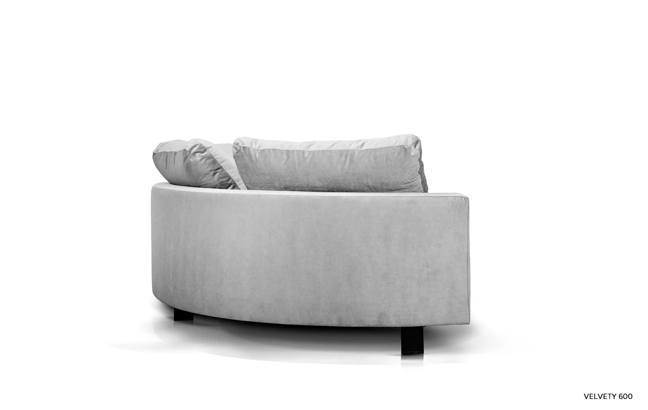 Narożnik zaokrąglony z półką prawostronny DUMBO tapicerowany