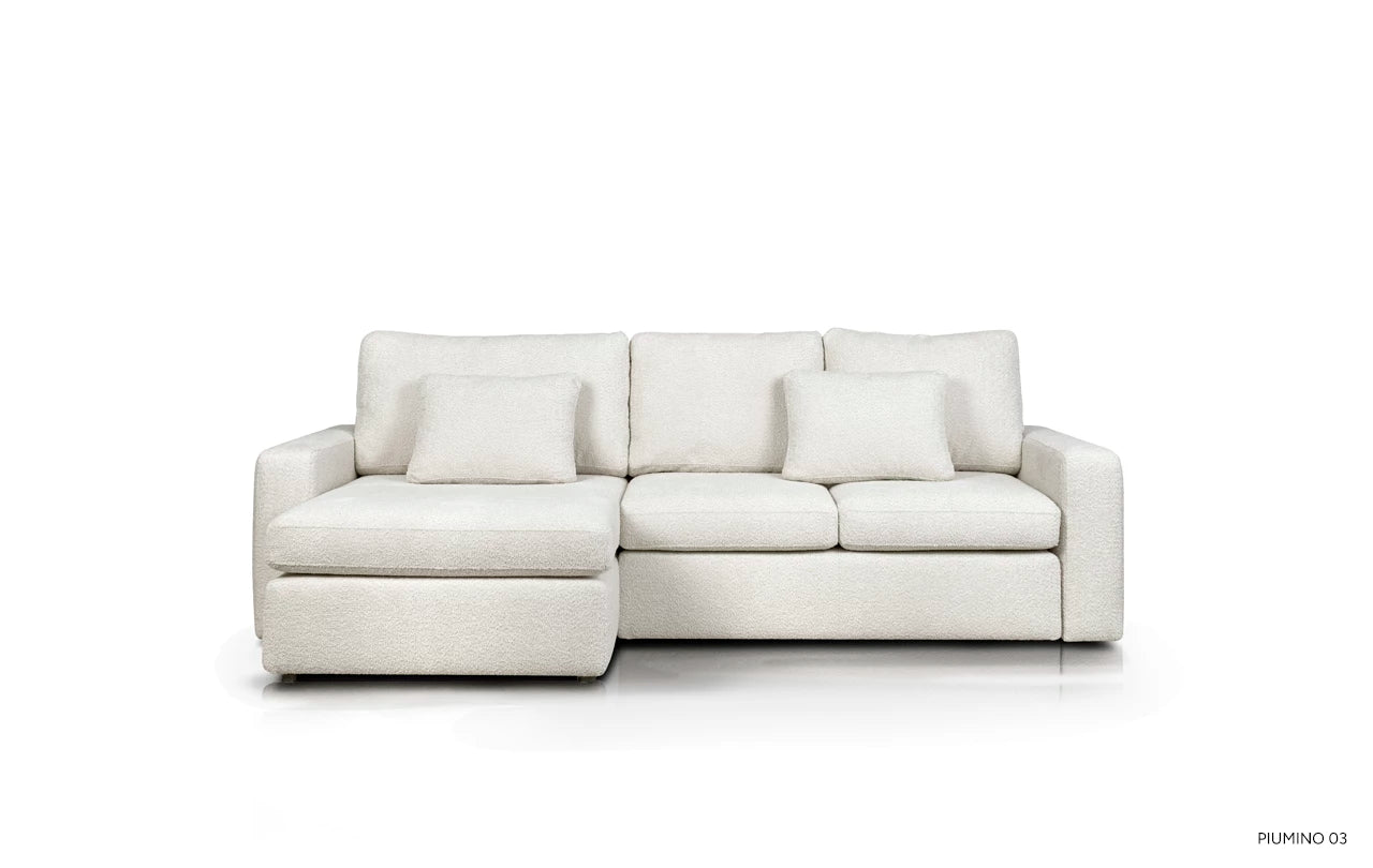 Rohová sedačka s funkciou spania ľavostranná ZAZU personalizovaná