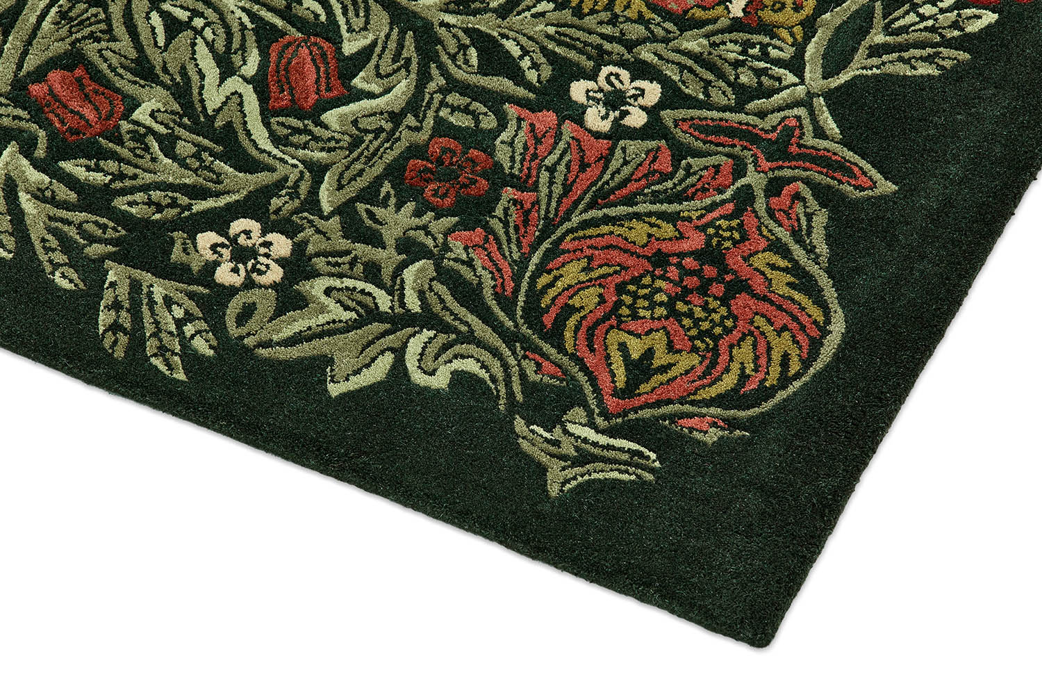 MOrew rug - Bird Trump green