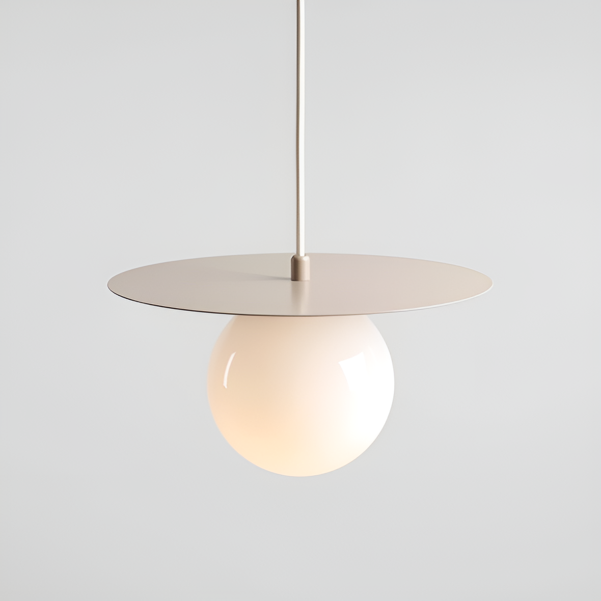Loop beige hanging lamp