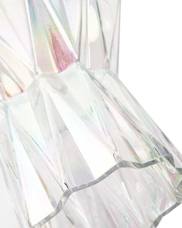 FOLDS GLASS transparent vase