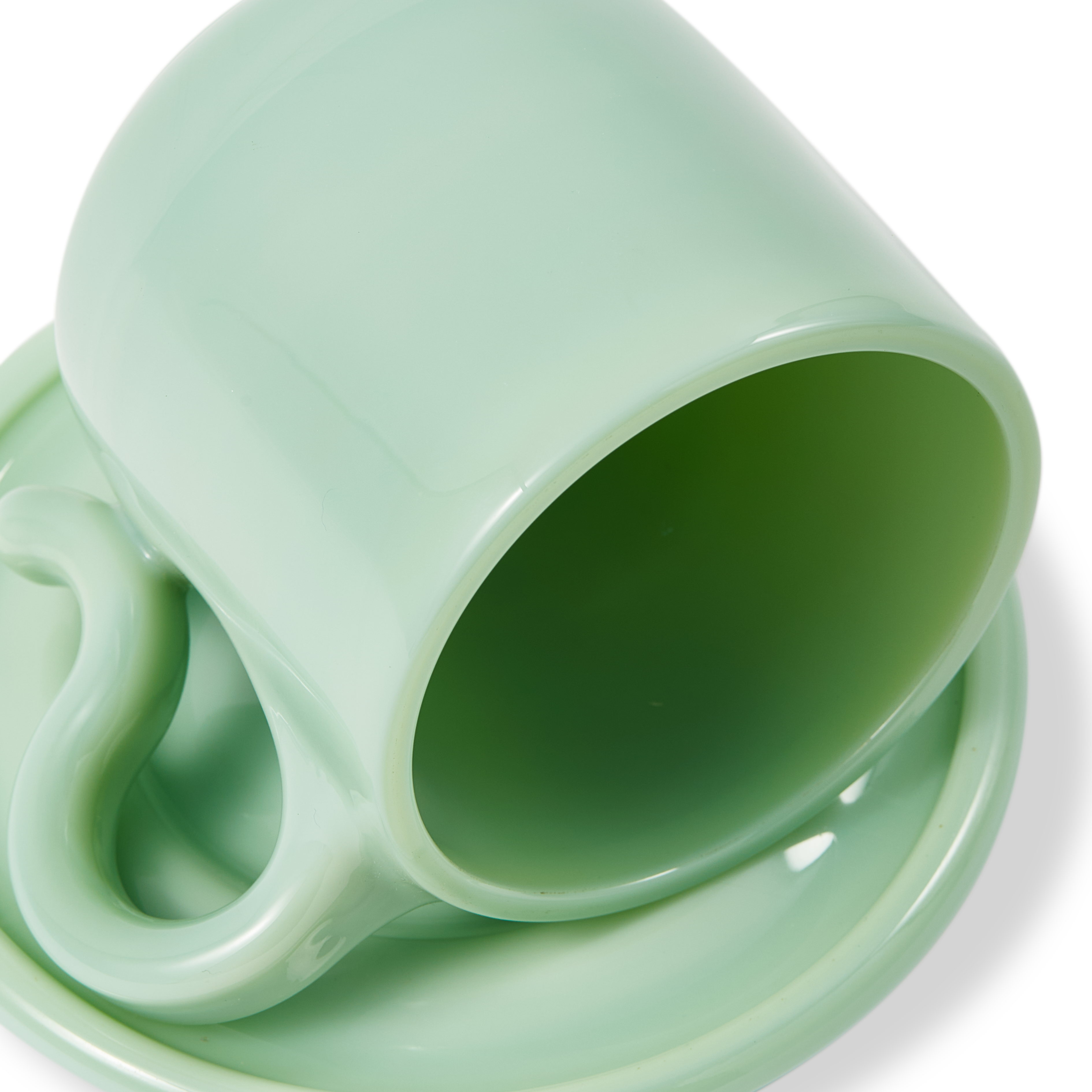 Sada šálok na cappuccino GOBI svetlozelená