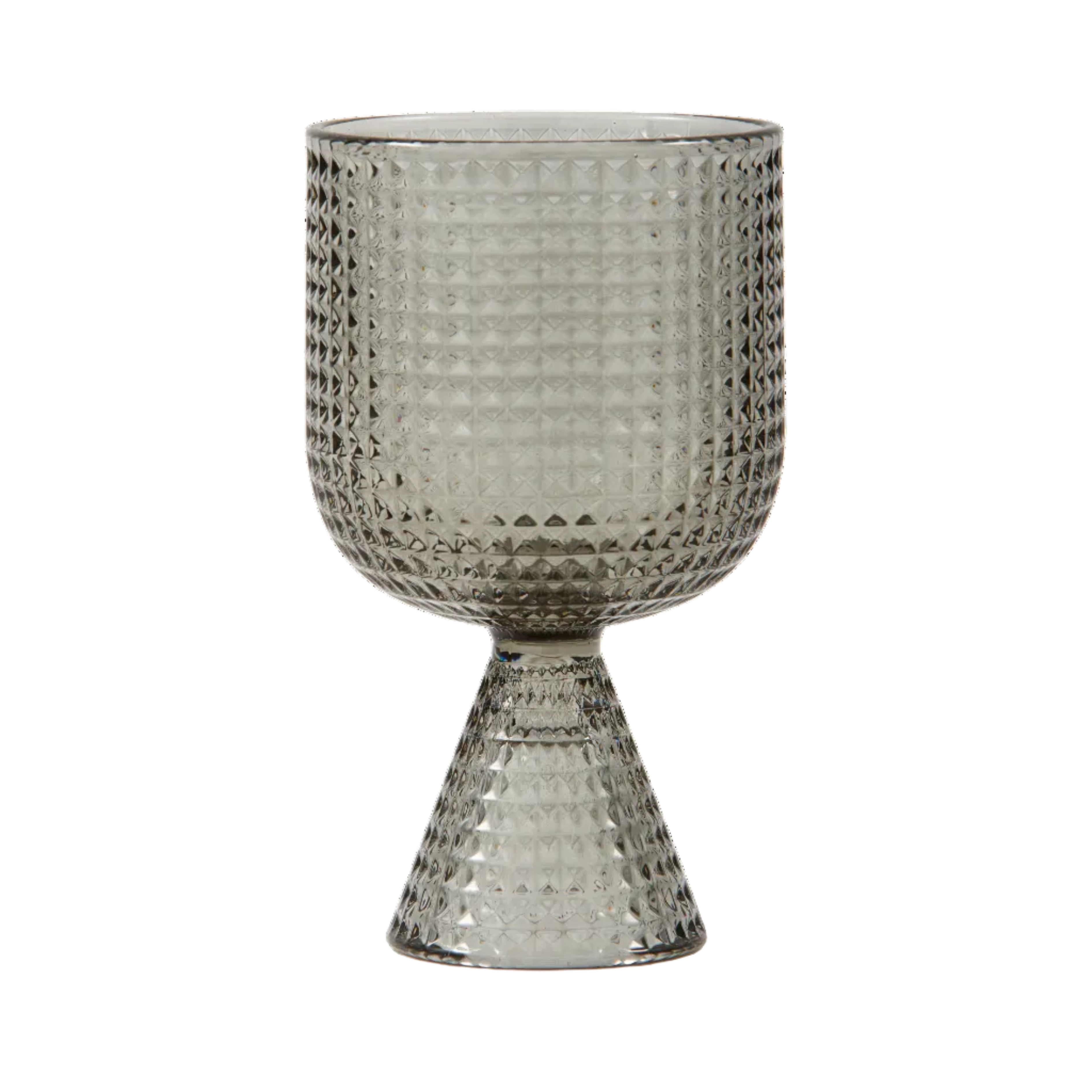 Súprava pohárov na víno ROOFTOP šedé sklo