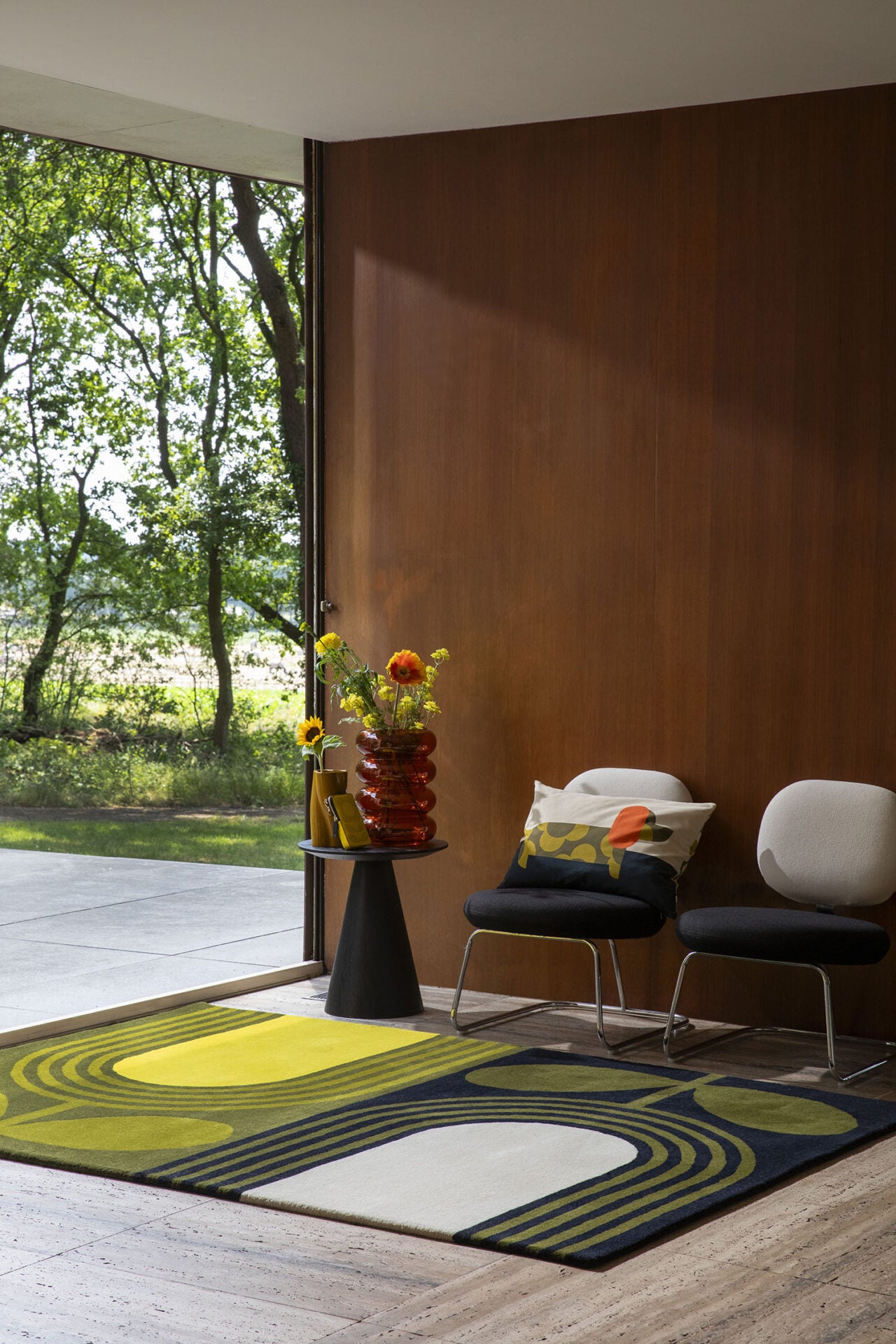 STRIPED TULIP SEAGRASS rug green