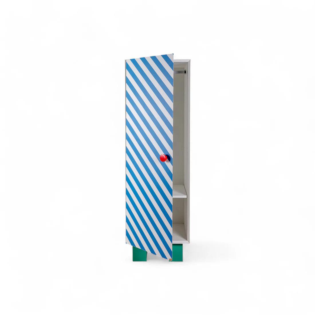 SUPERCLOSET BLUE STRIPES wardrobe yellow with blue and green