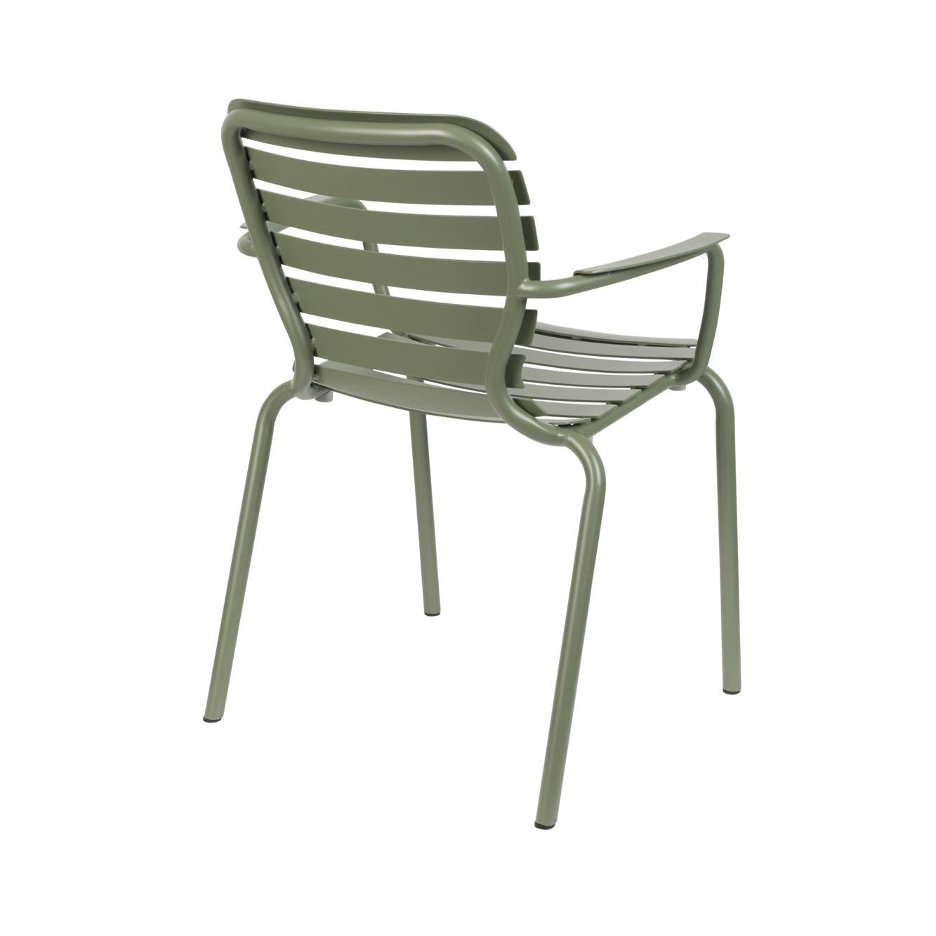 Záhradná stolička s opierkami VONDEL zelená