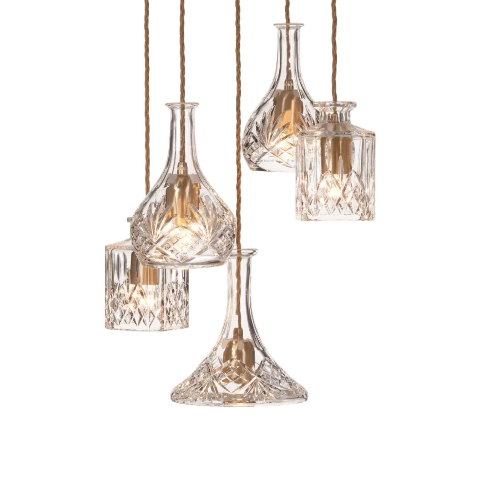 Lusterko 5-bodové DECANTERLIGHT z krištáľového skla