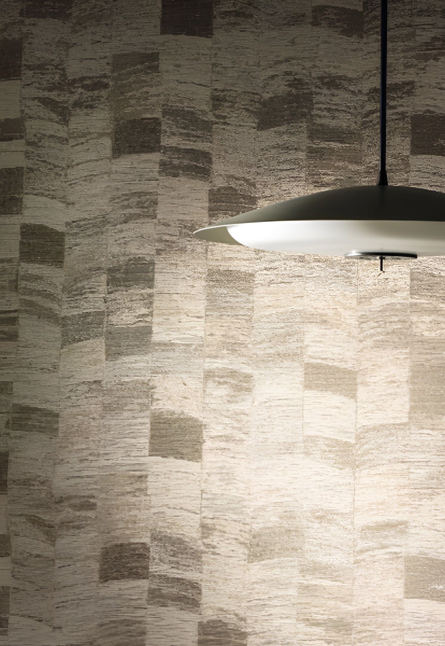 Textilná štruktúrovaná tapeta s geometrickým motívom PUEBLOS - SABLE pieskový