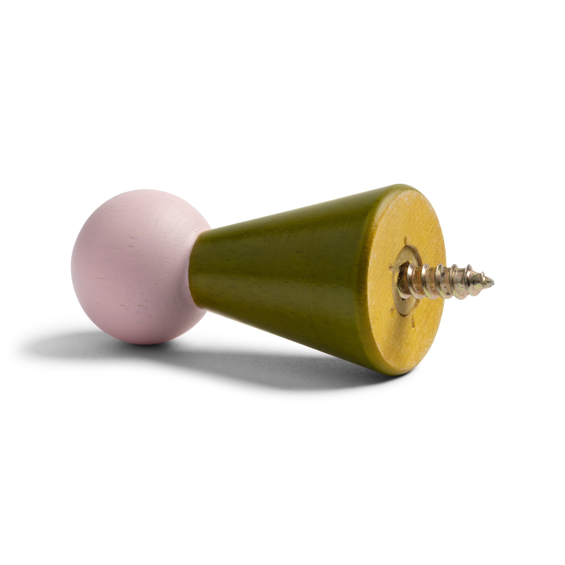 Sada nástenných háčikov HALMA zelená s ružovou