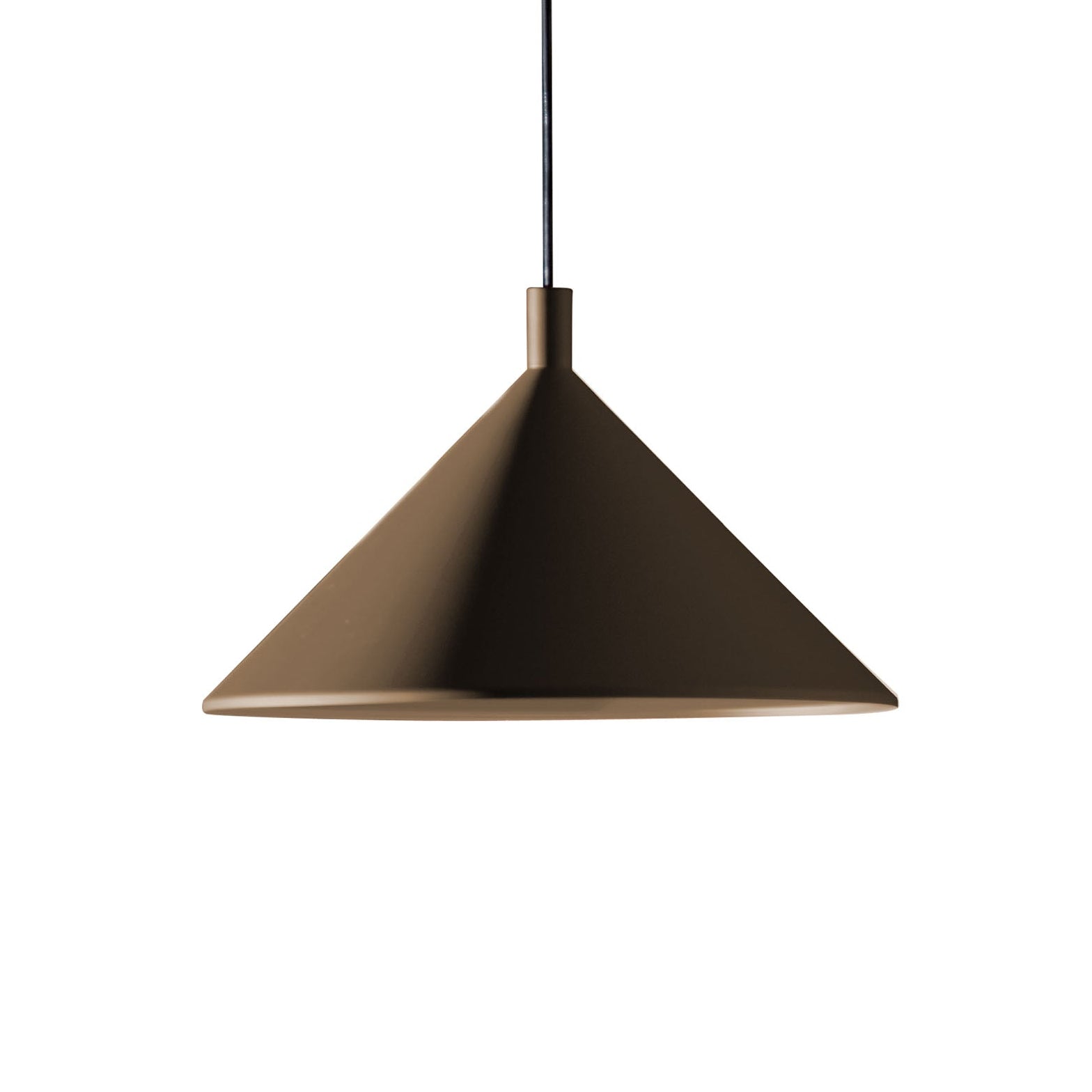 Lampa visiacá CONO matný hnedý