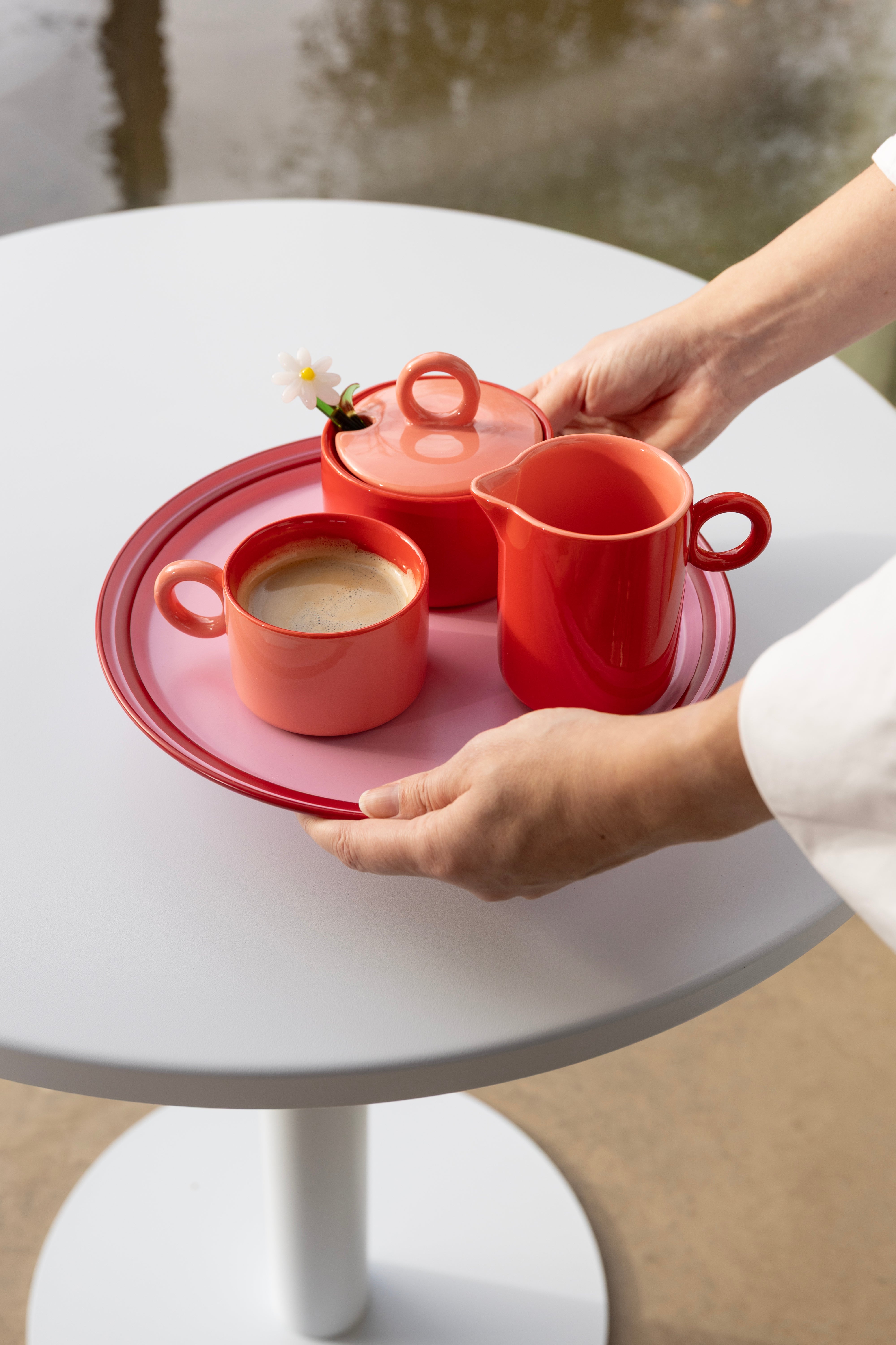 Tác VANO ružový s červeným